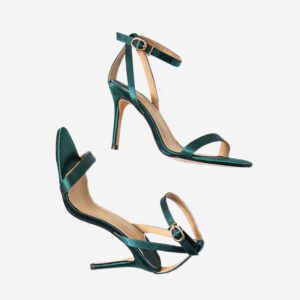 Green high heel shoes